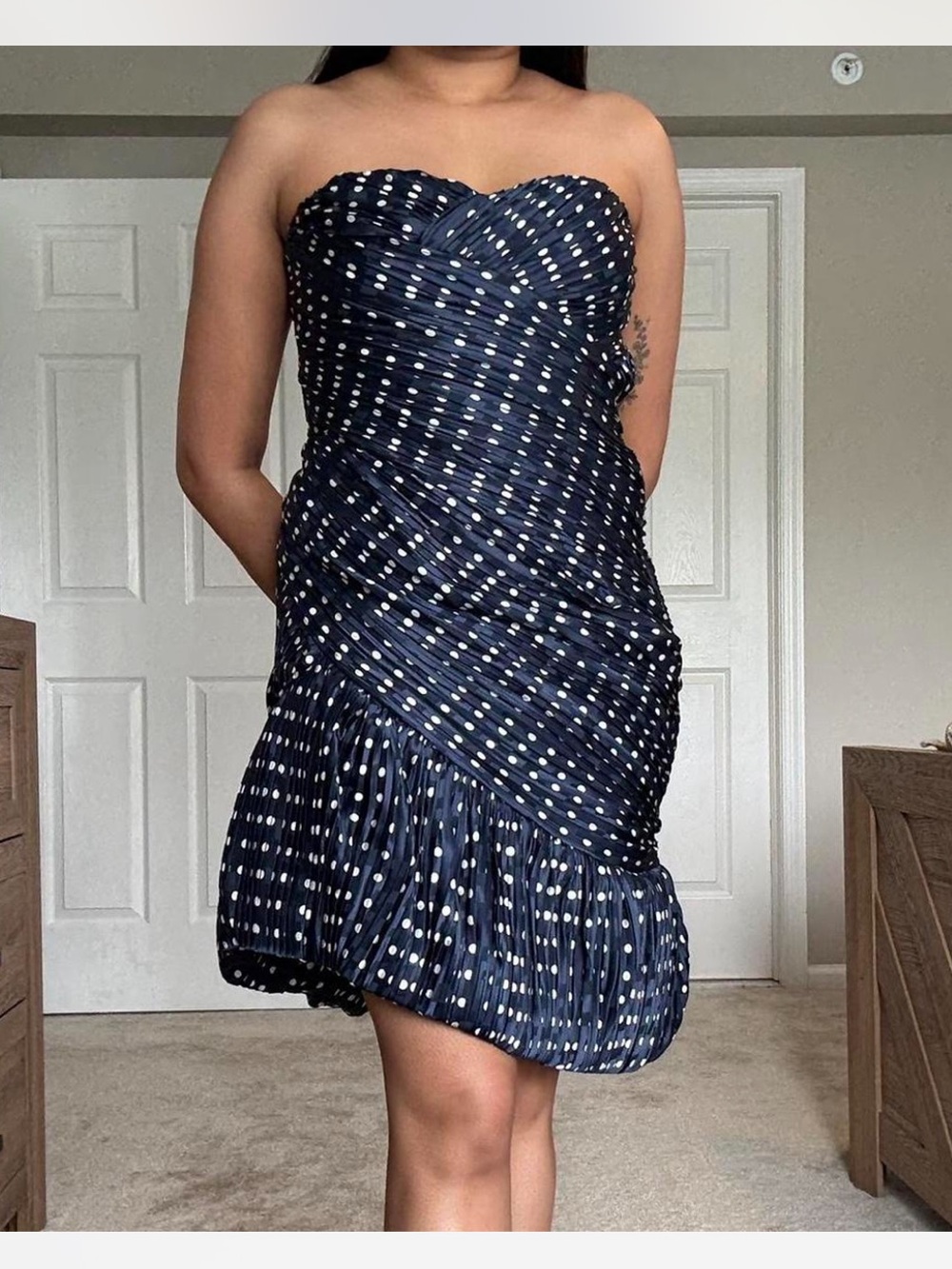 Tory Burch Strapless Silk Party Dress